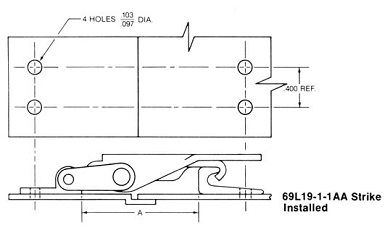69L19-1-1AA strike installed